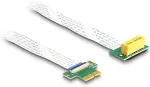 Delock Riser Karte PCI Express x1 Stecker zu x1 Slot 90&deg; gewinkelt mit FPC Kabel 15 cm
