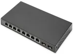 Digitus Switch 8-Port Gigabit + 2xSFP unmanaged schwarz