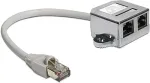DELOCK RJ45 Adapter RJ45 -> 2x RJ45 St/Bu 0.15m 2 x Ethernet