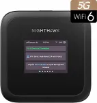 Netgear Nighthawk M3 &ndash; Mobiler Router 5G mit WiFi 6, bis zu 2,5 GBit/s &ndash; SIM-Steckplatz entsperrt &ndash; Tragbarer WLAN-Hotspot zur pers&ouml;nlichen/gesch&auml;ftlichen Nutzung &ndash; 5G- und 4G-MiFi &ndash; AX3600 WiFi 6, bis zu 32 Ger&auml;te (MH3150)