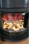 Frit&uuml;&uuml;r Unold AG Unold hot air fryer glass 58695 (stainless steel (brushed)/black, 1,200 watts)