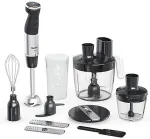 Tefal | HB67G830 Quickchef+ | Hand Blender | 1000 W | Number of speeds 20 | Turbo mode | Black/Stainless steel