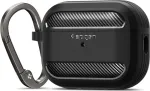 Spigen Kaitse&uuml;mbris Rugged Armor, Apple AirPods Pro (2.gen) / AirPods Pro, must,