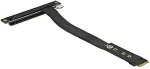 DeLOCK M.2 Key M zu PCIe x16 NVMe Adapter gewinkelt mit 20 cm Kabel