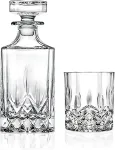 No name WHISKEY GLASSES AND GARAFE SET 6 PCS. OP