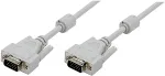 LOGILINK - VGA-Kabel - HD-15 (M) - HD-15 (M) - 3 m - Fl&uuml;gelschrauben - Grau (CV0026)