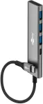 Goobay Slim 4-Port USB Hub, USB-C to USB-C/USB-A, 5 Gbit/s | 76562