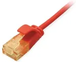 Equip Patchkabel Cat6A SlimFlex U/UTP 0.25m rot LSZH 2xRJ45 Polybeutel