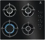 Pliidiplaat Electrolux KGG6407K Black Built-in 60 cm Gas 4 zone(s)
