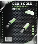 DSDTOOLS Tugev reguleeritav ja eemaldatav kahepoolne pea- ja kaelavalgusti DS1800