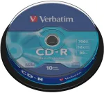 Toorikud VERBATIM 1x10 CD-R 80 / 700MB 52x Speed Extra Protection CB