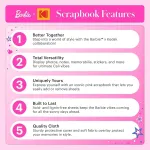 KODAK x Barbie album Scrapbook, roosa