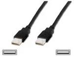 Digitus USB 2.0 Anschlusskabel Typ A -A St/St 1.0m, sw