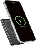 GEMBIRD PowerBank wireless, magnetic, LCD 5000mAh 15W black