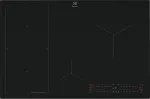 Pliidiplaat Electrolux EIS87453IZ hob Black Built-in 77 cm Zone induction hob 4 zone(s)