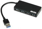 IBOX IUH3F56 interface hub USB 3.2 Gen 1 (3.1 Gen 1) Type-A 5000 Mbit/s Black