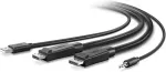 BELKIN KVM DUAL DISPLAYPORT kaabel SET FOR F1DN104W-3EA/ 3.0M TAA