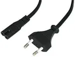 Lindy - Stromkabel - Eurostecker (M) - IEC 320 EN 60320 C7 - 3,0m - Schwarz (30422)