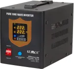 UPS KEMOT Uninterruptible power supply PROsinus-500 converter with pure sine wave and charging function 12V 230V 500VA/300W - black color