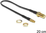 DELOCK Antennenkabel SMA Buchse zum Einbau > TS-9 Stecker 200 mm