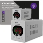 UPS QOLTEC Zasilacz awaryjny Pure Sine Wave | 1000VA/720W | Przetwornica 12/230V z AVR | LCD | LiFePO4 AGM GEL