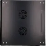Extralink Rackmount cabinet 9U 600x600 Black wall mounted