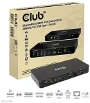 Club3D Club 3D CSV-1585 DisplayPort+HDMI KVM Switch/USB-C Dock