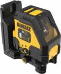 DeWALT Cordless Cross Line Laser DCLE14201RB, 18 Volt, black/yellow, with red laser lines, integrated Powerstack Li-Ion battery