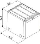 FRANKE Cube 40, 2x14l, 134.0039.332