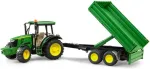 BRUDER John Deere Tractor with trailer
