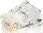 Equip Stecker Cat5e ungeschirmt RJ45 Premium 100Stk transp.