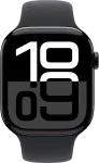 APPLE Watch 10 GPS 46mm Sport Band S/M, jet black/black (MWWP3ET/A)