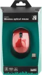 Hiir DELTACO Mouse , wireless, 1200 DPI, red / MS-462
