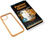 PANZERGLASS Kaitse&uuml;mbris ClearCase, Apple iPhone 12 Pro Max, oranž / l&auml;bipaistev,