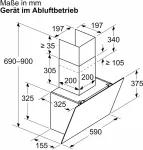 &Otilde;hupuhasti Bosch DWK65DK6K, 60 cm