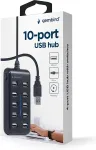 GEMBIRD HUB USB 2.0 10 ports black