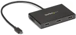 Startech .com USB C to HDMI Multi-Monitor Adapter - 3-Port MST Hub - Externer Videoadapter - STDP4320 - USB-C - 3 x HDMI - Schwarz