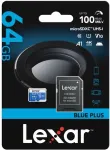 M&auml;lukaart LEXAR MEMORY MICRO SDXC 64GB UHS-I/W/A LMSBLPL064G-BNANG