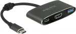 DeLOCK - Externer Videoadapter - VL101 - USB-C 3,1 - HDMI - Grau - Einzelhandel (62991)