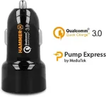 Hammer Car Express Charger (Quick Charge 3.0, Pump Express by Mediatek)