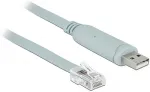 Delock Adapter USB 2.0 Typ-A Stecker > 1 x Seriell RS-232 RJ45 Stecker 0.5m grau