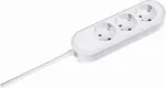 Bachmann SMART Steckdosenleiste 3x Schutzkontakt genietet weiss 5m