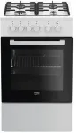 Pliit Beko FSS52020DW cooker Freestanding cooker Gas White A