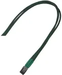 Nanoxia Kabel 3-Pin Molex Verl&auml;ngerung, 30 cm, gr&uuml;n