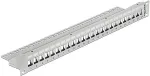 DELOCK 19" Keystone Patchpanel 24 Port grau