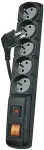 UPS EMOS 1909050153 surge protector Black 5 AC outlet(s) 250 V 1.5 m
