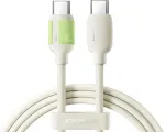 Joyroom Type-C - Type-C fluorestseeruv kaabel A53, 60W, 2m, Beige (S-A53)
