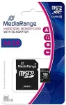 M&auml;lukaart MEDIARANGE SD MicroSD Card 64GB SD CL.10 inkl. Adapter