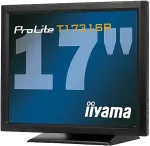 Monitor Iiyama ProLite T1731SR, 43,2cm (17), schwarz Touch (5:4), 43,2cm (17), resistiv (5-Draht), 1280x1024 Pixel, 5ms, Helligkeit: 200cd, Blickwinkel: 170/160&deg;(H/V), Kontrast: 900:1, DVI, Touchinterface: USB, RS232, inkl.: Kabel (USB, RS232, DVI, A ...