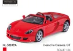 MSZ metallist mudelauto Porsche Carrera GT, skaala 1:24